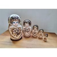 ราคา i.am.wai - ตุ๊กตาแม่ลูกดก Matryoshka Wooden Russian Nesting Doll โทนสีน้ำตาลเข้ม จากรัสเซีย *ของสะสม มีอย่างละชิ้น (26612928422)