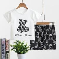 ราคา DXT05 เสื้อผ้าเด็ก เซ็ต2ชิ้น เสื้อยืดคอกลม+กางเกงขาสั้น ชุดเด็กแขนสั้น (10271616925)