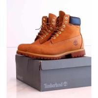 ราคา รองเท้า Timberland ผู้ชาย มือสอง บูทกันน้ำหนังนูบัคสี Wheat คลาสสิก ไซส์ 8 US (55901528296)
