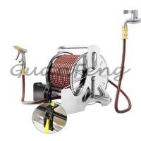 ราคา High Quality Wall Mounted Empty Hose Rack Garden Hose Pipe Reel for 50m Water Hose Storage (41628831784)