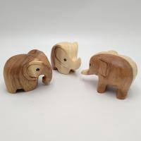 ราคา ช้างไม้แกะสลัก ตุ๊กตาไม้ ช้างการ์ตูนไทย สีตามธรรมชาติ (20491295132)