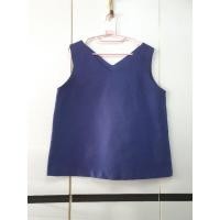 ราคา 2nd เสื้อผ้าไหม แขนกุด สั่งตัด คอวี สีกรม สวย ๆ (12302943378)