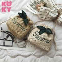 ราคา [พร้อมส่ง] กระเป๋า กระเป๋าสาน กระเป๋าสะพายข้าง หูรูด Summer (6884221952)