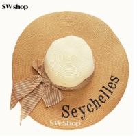 ราคา SWหมวกสานปีกใหญ่ลายปัก หมวกสานปีกกว้าง ใบใหญ่กันแดด มี 3 สี [แพ็คใส่กล่อง ไม่เสียทรง] (29260392328)