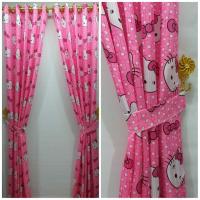 ราคา HELLO KITTY KEROPI และ DORAEMON CHARACTER CURTAINS (4082713558)