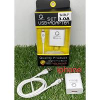 ราคา ส่งฟรี!สายชาร์จ+หัวชาร์จ USB+Adapter2.4A+แบบquickชาร์จ (8859912808)