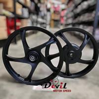 ราคา ล้อแม็กมีโอ125 MIO125 ลายเดิม 5 ก้าน สำหรับใส่ MIO125 1.40-1.60 ขอบ14 - สีดำเงา (จานดิสหน้า 4 รู) (20108411328)