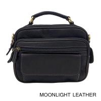 ราคา กระเป๋าสะพายหนังแท้ MOONLIGHT รุ่น Travis สีดำ ทำจากหนังวัวแบบชามัวร์ นุ่มมาก ทนทาน ไม่ลอกร่อน ยิ่งใช้ยิ่งสวย ลดราคา (4702479169)