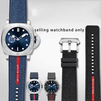 ราคา สําหรับ Panerai Submersible สร้อยข้อมือสายยาง PAM1391 1565 Luna Rossa Series Luminor สายกันน้ํา Watchband 22 มม.24 มม.26 มม. 71CF (41777699619)