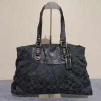 ราคา กระเป๋า COACH F15510 โค้ชแท้ กระเป๋าสะพายไหล่ (มือสอง) สีดำ (20371271237)
