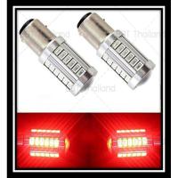 ราคา Alithai 1คู่ หลอดไฟท้ายรถยนต์ (หรี่+เบรค) แบบขั้วเขี้ยว LED 33 SMD 1157 สีแดง 18W 12 V 1คู่[1157-ตูด2ขั้ว] 1157MD (29122686270)