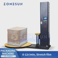 ราคา Zonesun Pallet Wrapper Semi-Automatic Pallet Stretch Wrapping Machine Stretch Wrap Turntable ZS-PWM (41178390023)