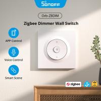 ราคา SONOFF Orb-ZBDIM Zigbee Dimmer สวิตช์ผนัง MINI-ZBDIM-E อัจฉริยะ Flicker-Free Dimming ระบบความปลอดภัยไฟฟ้าครอบคลุมทํางานร่วมกับ Apple Home ผ่าน Matter Bridge (25947850362)