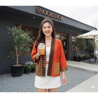 ราคา เสื้อคลุมแขนยาว ผ้าไทยแบบทูโทน ผ้าฝ้ายเชียงใหม่พร้อมส่งค่ะ (9588139778)