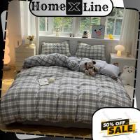 ราคา ชุดผ้าปูที่นอนผ้าฝ้าย HOMEXLINE มีอ่อนเยาว์ ทันสมัย เทรนด์ดีไซน์วินเทจ (40465595326)