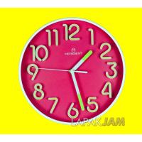 ราคา นาฬิกาแขวน GLOW IN THE DARK Home Decor SWEEP MOVEMENT Nice 23.5 CM GTD5C (3281198253)
