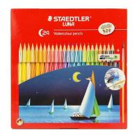 ราคา STAEDTLER ดินสอสีระบายน้ำด้ามยาวพร้อมพู่กัน รุ่น LUNA 24 สี (6595108227)