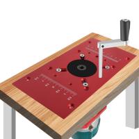 ราคา Upgrade Precision Router Lift System and Aluminum Router Table Insert Plate - Wood Router Lift Base for Working Benches DIY Tool (22772253069)
