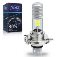 ราคา New 1pcs H4 LED Light Motorcycle Headlight BA20D Led Lamp Headlamp For Motorcycle 6000K 1600LM 12V High/Low Beam Bulb 28 (25703558746)