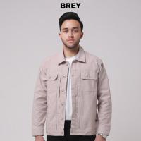 ราคา BREY Mens Trucker Rex Jacket Semi Parka Casual Motorcycle Jacket (44605332721)