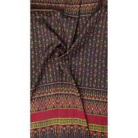 ราคา ซิ่น ผ้าไหมมัดหมี่ 3ตะกอ พื้นเรียบ ขนาด 1x2เมตร ลายตะขอประยุกต์ ท้องผ้าสีดำ ตีนแดงรหัส R2Q-PCN-0215682 (27276253746)