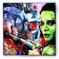 ราคา Gamora & Star Lord สตาร์ลอร์ด Guardians Of The Galaxy รูปภาพ​ติด​ผนัง ​pop​ art Marvel การ์ตูน กรอบรูป แต่งบ้าน ของขวัญ (6438647696)