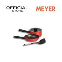 ราคา MEYER Bauhaus Induction ชุดเครื่องครัว 4 ชิ้น กระทะ/หม้อด้ามจับ/ฝา และตะหลิว Cookware set with turner (14211-TE12) (12295128010)