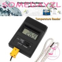 ราคา Somedayzl เครื่องวัดอุณหภูมิ เทอร์โมมิเตอร์ สีดํา อุตสาหกรรม K Type เครื่องวัดอุณหภูมิ เซนเซอร์ (22342195521)