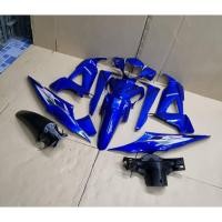 ราคา ชุดสี wave100x wave125x สีน้ำเงินล้วน เฟรมรถ เวฟ100x (18694654612)