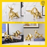 ราคา EXTREMELY QUALITY โมเดลควายสีทองสําหรับตกแต่งโต๊ะทํางาน (จํานวนจํากัด) (54506073342)