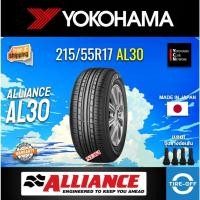 ราคา (ส่งฟรี) ALLIANCE by YOKOHAMA 215/55R17 รุ่น AL30 (1เส้น) MADE IN JAPAN ยางใหม่ ปี2025 ยางรถยนต์ขอบ17 215 55R17 (11433921864)