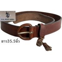 ราคา เข็มขัด มือสอง ตำหนิตามภาพ ขายตามสภาพ เข็มขัดหนังแท้แบรนด์ U.S. Polo Assn วินเทจ (45356298720)