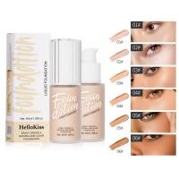 ราคา Hellokiss Liquid Foundation Oil Control Liquid Foundation ครีมรองพื้นคอนซีลเลอร์ติดทนนาน Non-Take-Off Liquid Foundation อ่าน (46955305225)