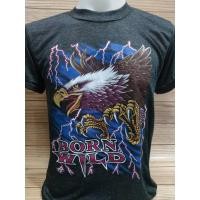 ราคา เสื้อฮาเลย์3d BORN WILD ผ้าทรายเทาดำบาง ใส่สบายสุดๆ (19817045455)