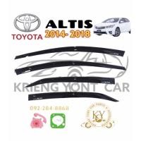 ราคา กันสาด/คิ้วกันสาด โตโยต้า อัลติส 2014 - 2018 สีดำ TOYOTA ALTIS 2014 - 2018 สีดำ (14087075807)