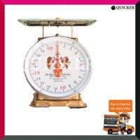 ราคา ตาชั่ง 20 กิโล เครื่องชั่ง กิโลชั่ง เครื่องชั่งสปริง ตราสิงห์คู่สมอ จานแบน (2869648422)