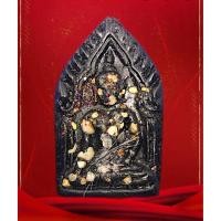 ราคา พระขุนแผน พุทธอาจาริยะ รุ่นแรก ติดเกศาหลวงตามหาบัว-หลวงปู่ผ่าน เนื้อดำอัฐิธาตุพระกรรมฐานสายหลวงปู่มั่น หลังรูปถ่ายหลวงปู (6432365297)