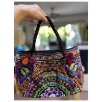 ราคา Hand-woven Hmong embroidered bagถักทอถักมือ กระเป๋าปักม้ง กระเป๋าสะพายข้างและพาดลำตัวผ้าปักม้ง กระเป๋าม้ง ของฝากที่ระลึ (6863968581)