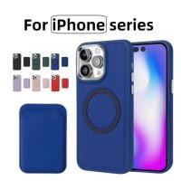 ราคา ช่องใส่การ์ดแม่เหล็กกระเป๋าสตางค์หนังกระเป๋าเคสโทรศัพท์สําหรับ iPhone 16 15 Pro Max 15 16 Plus Cover (29916535682)