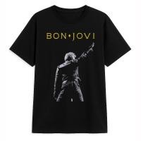 ราคา เสื้อยืดคุณภาพสูง พิมพ์ลายเพลง Bon Jovi แขนสั้นผ้าฝ้ายแท้คอกลม (41416796179)