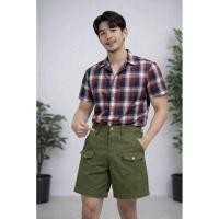 ราคา กางเกงขาสั้นสีเขียวขี้ม้ากางเกงวินเทจ (24785668091)