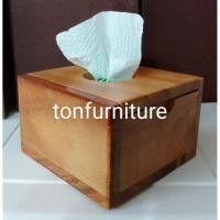 ราคา กล่องใส่กระดาษทิชชู่แผ่น (pop up)ไม้จามจุรีแบบ แพ็คคู่สุดคุ้มราคาเดียวได้ 2 ชิ้น (7225773853)