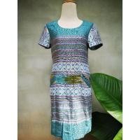 ราคา ขายชุดแซกผ้าลายไทยมือสอง (13412302663)