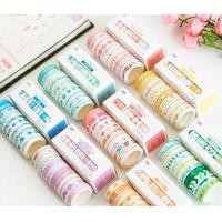 ราคา เทปตกแต่ง Color Series เซต10ม้วน [Masking Tape Box Set Color Series ] (1727223730)
