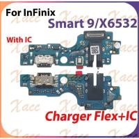 ราคา สําหรับ Infinix Smart 9 X6532 ชาร์จพอร์ต Flex สาย USB Dock Connector เมนบอร์ดโทรศัพท์เปลี่ยนชิ้นส่วนการติดตั้ง (46505601097)