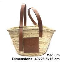ราคา Loewe Medium Basket Bag ของแท้ 100% [ส่งฟรี] (7853148794)