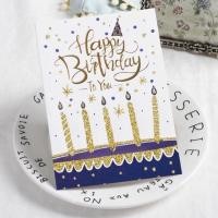 ราคา [Birthday Card+ซอง] การ์ดอวยพรวันเกิด Happy Birthday Card ลายพิมพ์นูนตกแต่ง glitter (6132284309)
