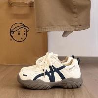 ราคา Forrest Gump รองเท้าผ้าใบผู้หญิงสไตล์วินเทจบล็อกสีฤดูใบไม้ร่วงใหม่ (54956484614)