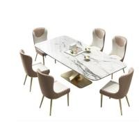 ราคา ชุดโต๊ะทานข้าวพร้อมเก้าอี้ Italian Modern Table #luxury T04 (5133857082)