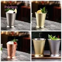 ราคา PXLOHOP ถ้วยม้วน Mint Julep, แก้วค็อกเทลสแตนเลสสีทอง, เงินสะดวก 350ml Mint Julep แก้วครัว (57500806152)
